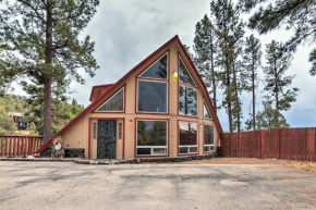 A-Frame Ruidoso Retreat with Deck, Grill and Views!